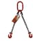 Hsi Two Leg Bridle Chain Slng, 3/4 in dia, 16ft L, Oblong Link to Grab Hook, 61,100lb Lmt 10DOG3/4-16 - alternate 1